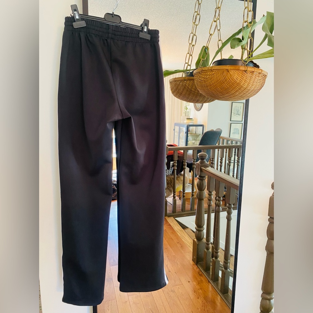 Anine Bing Black Track Pant with White Stripe - Picture 5 of 6